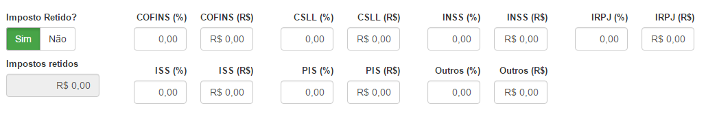 Nova Proforma Inicial Impostos Retidos