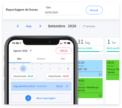 Controle de horas