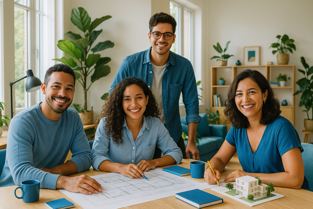 arquitetos brasileiros em escritório