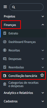 Como utilizar a conciliação bancária automática no FlowUp - passo 1