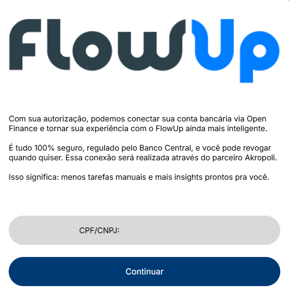 Como utilizar a conciliação bancária automática no FlowUp - passo 3